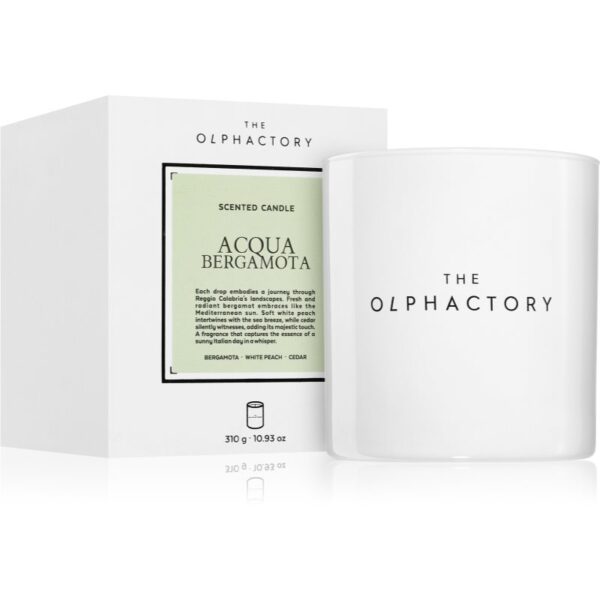 The Olphactory White Insignia Acqua Bergamota lumânare parfumată 310 g-ro