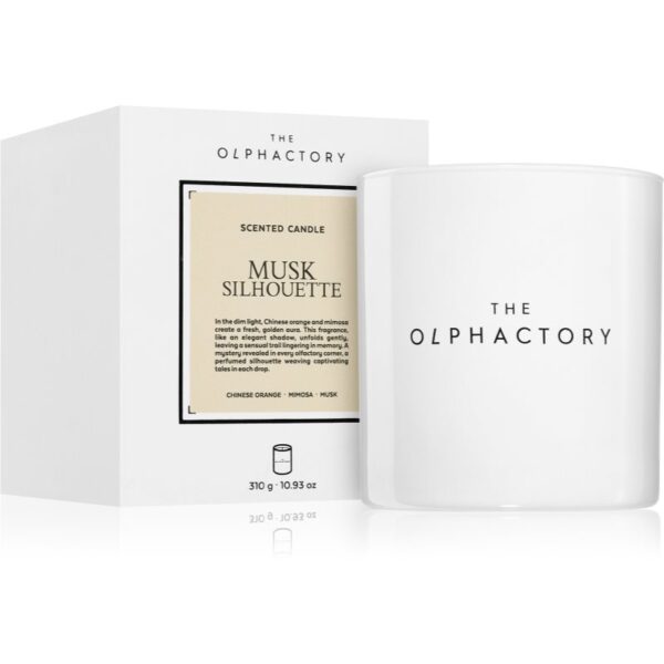 The Olphactory White Insignia Musk Silhouette lumânare parfumată 310 g-ro