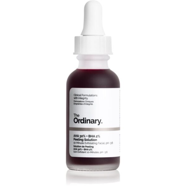 The Ordinary AHA 30% + BHA 2% Peeling Solution solutie cu efect exfoliant 30 ml-Țena