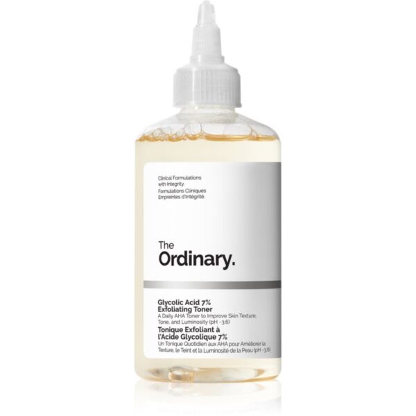 The Ordinary Glycolic Acid 7% Exfoliating Toner loțiune tonică exfoliantă 240 ml-Țena