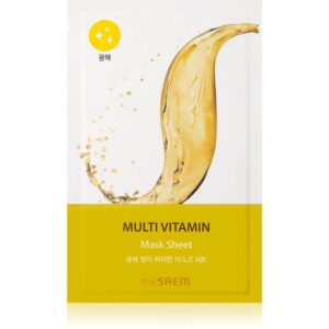 The Saem Bio Solution Multi Vitamin Mască de iluminare și revitalizare 20 g-ro