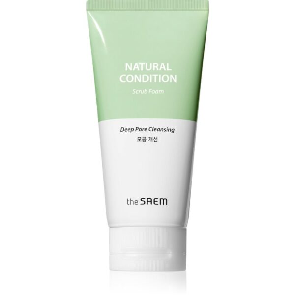 The Saem Natural Condition Scrub Foam spuma exfolianta pentru curatare cu efect exfoliant 150 ml-ro