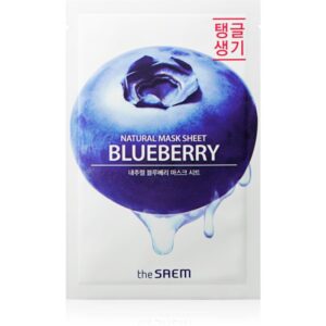The Saem Natural Mask Sheet Blueberry masca de celule cu efect revitalizant 21 ml-ro