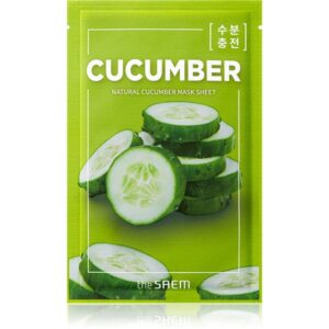 The Saem Natural Mask Sheet Cucumber Masca hidratanta cu efect revitalizant sub forma de foaie 21 ml-ro