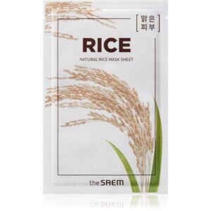 The Saem Natural Mask Sheet Rice masca de celule cu efect hidratant si calmant 21 ml-ro