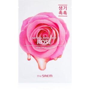 The Saem Natural Mask Sheet Rose Masca hidratanta cu efect revitalizant sub forma de foaie 21 ml-ro