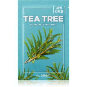 The Saem Natural Mask Sheet Tea Tree masca de celule cu efect de curatare si reimprospatare 21 ml-Țena