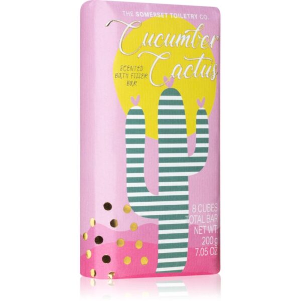 The Somerset Toiletry Co. Bath Collection Bath Fizzer Bar tablete efervescente pentru baie Cucumber & Cactus 200 g-ro
