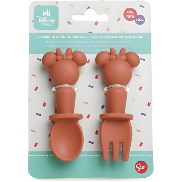 Thermobaby Silicone Cutlery tacâmuri Minnie 2 buc-Țena