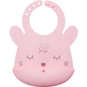 Tiny Twinkle Silicone Roll-up Bibs bavețică Rose Bunny 4m+ 1 buc-ro