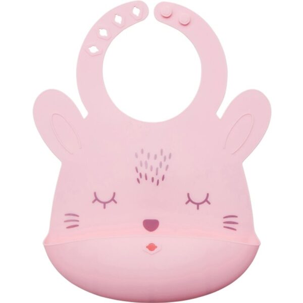 Tiny Twinkle Silicone Roll-up Bibs bavețică Rose Bunny 4m+ 1 buc-ro