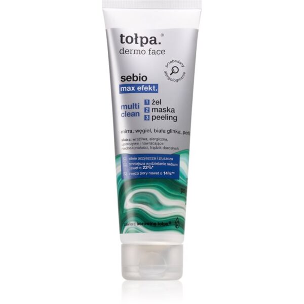 Tołpa Dermo Face Sebio Max Efect masca e curatare si peeling pentru ten acneic 100 ml-ro