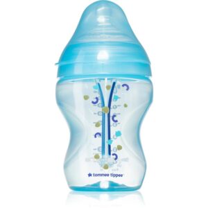 Tommee Tippee Closer To Nature Anti-colic Advanced Baby Bottle biberon pentru sugari Slow Flow Blue 0 m+ 260 ml-Țena
