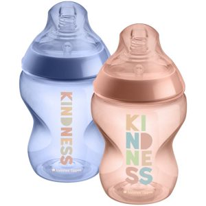 Tommee Tippee Closer To Nature Anti-colic Kindness biberon pentru sugari Slow Flow 0m+ 2x260 ml-ro