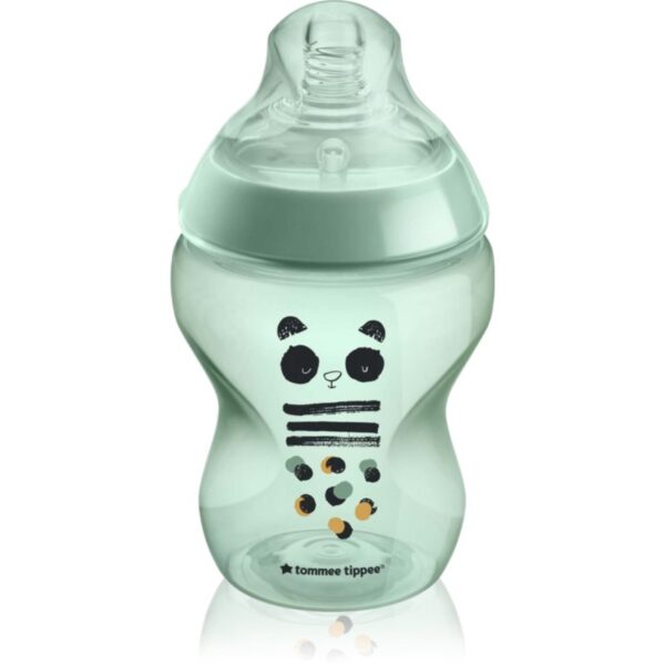 Tommee Tippee Closer To Nature Anti-colic Pip the Panda biberon pentru sugari Slow Flow 0m+ 260 ml-Țena