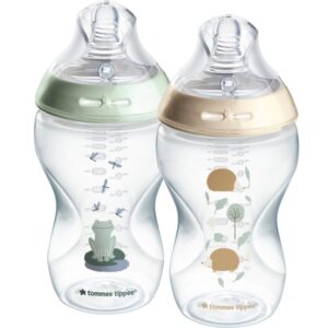 Tommee Tippee Natural Start Anti-Colic biberon auto-sterilizant Nature Medium Flow 3 m+ 2x340 ml-Țena