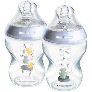 Tommee Tippee Natural Start Anti-Colic biberon pentru sugari Slow Flow 0m+ Frog 2x260 ml-ro
