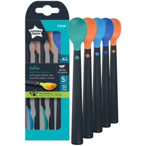 Tommee Tippee Softee linguriță 4m+ 5 buc-ro
