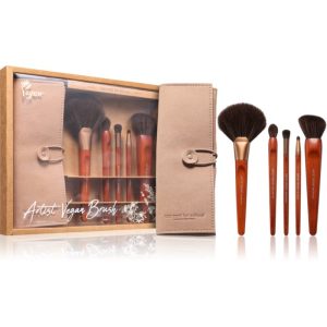 Too Cool For School Artist Vegan Brush Set set de pensule cu husă-ro