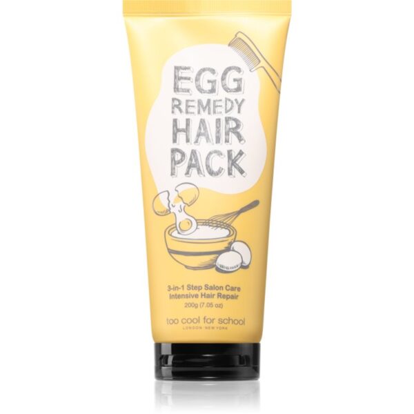 Too Cool For School Egg Remedy Hair Pack mască nutritivă și hidratantă pentru păr 200 g-ro