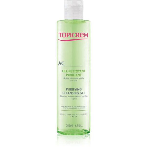 Topicrem AC Purifying Cleansing Gel gel de curatare pentru ten sensibil 200 ml-Țena