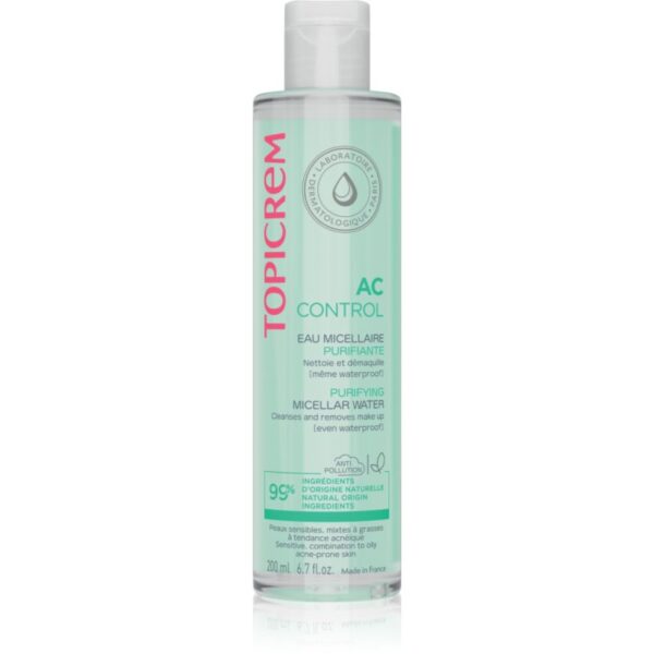 Topicrem AC Purifying Micellar Water apa pentru curatare cu particule micele pentru tenul gras