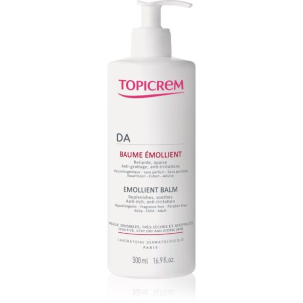 Topicrem AD Emollient Balm balsam loțiune de corp îngrijire pentru piele foarte sensibila sau cu dermatita atopica 500 ml-Țena