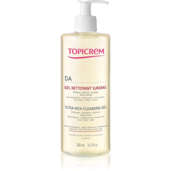 Topicrem AD Ultra-Rich Cleansing Gel gel de curățare pentru piele foarte sensibila sau cu dermatita atopica 500 ml-Țena