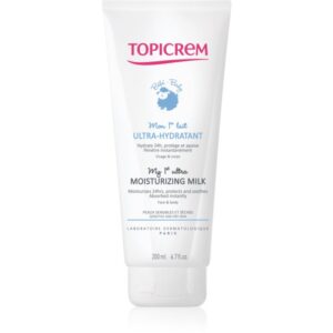 Topicrem BABY My 1st Ultra-Moisturizing Milk loțiune hidratantă pentru corp și față pentru piele uscata si sensibila 200 ml-Țena