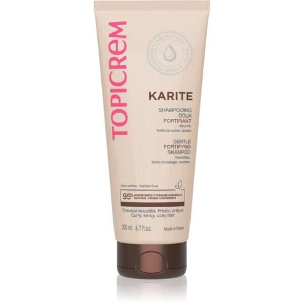 Topicrem KARITÉ Gentle Fortifying Shampoo sampon fortifiant pentru par deteriorat 200 ml-ro