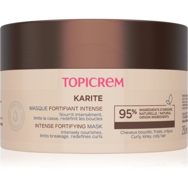 Topicrem KARITÉ Intense Fortifying Mask mască fortifiantă pentru par ondulat si cret 250 ml-ro