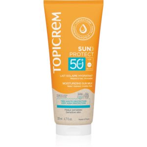 Topicrem Sun Protect Moisturizing Sun Milk SPF50+ lotiune hidratanta SPF 50+ 200 ml-ro