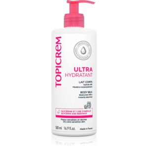 Topicrem UH BODY Ultra-Moisturizing Body Milk lotiune de corp intens hidratanta pentru piele uscata si sensibila 500 ml-Țena