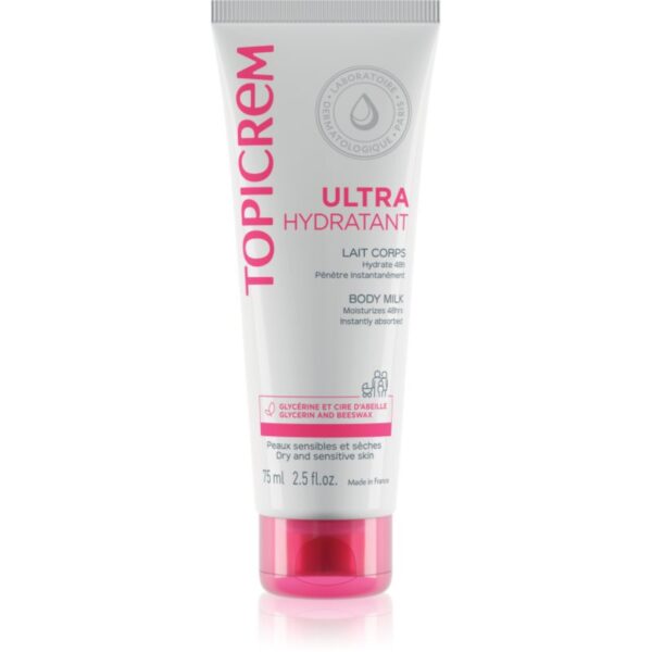 Topicrem UH BODY Ultra-Moisturizing Body Milk lotiune de corp intens hidratanta pentru piele uscata si sensibila 75 ml-ro