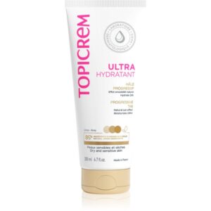 Topicrem UH BODY Ultra-Moisturizing Progressive Tan lotiune hidratanta pentru bronzare pentru piele uscata si sensibila 200 ml-ro