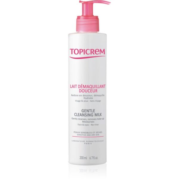 Topicrem UH FACE Gentle Cleansing Milk lapte demachiant delicat pentru ten uscat și sensibil 200 ml-ro
