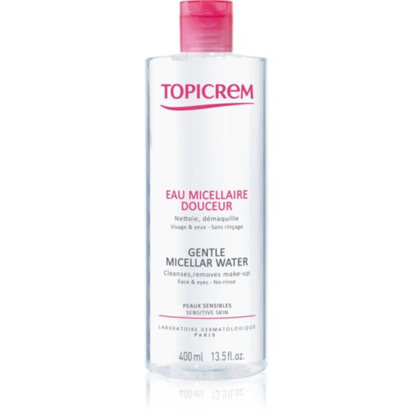Topicrem UH FACE Gentle Micellar Water apă micelară pentru curățare blânda pentru piele si ochi sensibili 400 ml-Țena