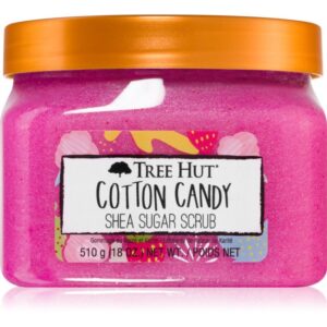 Tree Hut Cotton Candy Shea Sugar Scrub exfoliant de corp cu zahăr 510 g-ro
