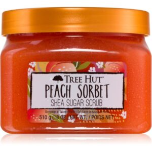Tree Hut Peach Sorbet exfoliant de corp cu zahăr 510 g-ro
