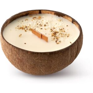 Tropicandle Coconut lumânare parfumată cu fitil din lemn 350 ml-Țena