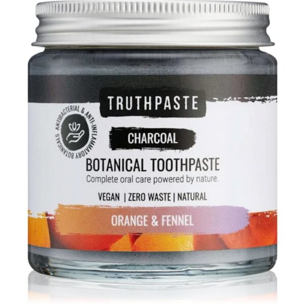 Truthpaste Charcoal pastă de dinți naturală Fennel & Orange 100 ml-ro