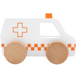 Tryco Wooden Ambulance Toy mașinuță din lemn 12m+ 1 buc-Țena