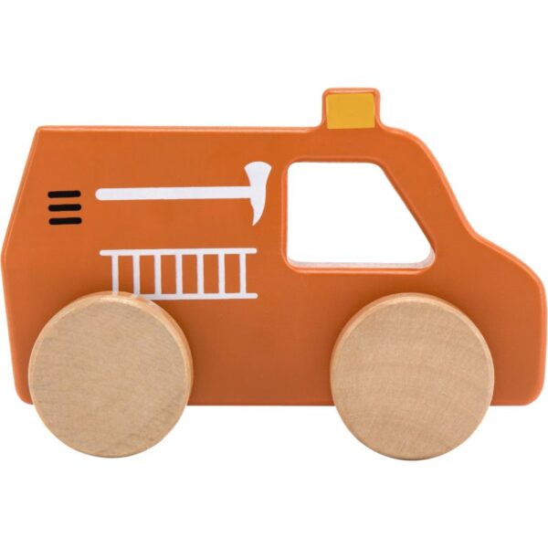 Tryco Wooden Fire Truck Toy mașinuță din lemn 1 buc-ro