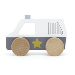 Tryco Wooden Police Car mașinuță din lemn 1 buc-ro