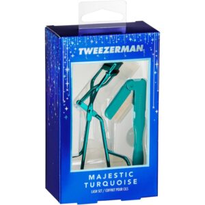 Tweezerman Majestic Turquoise set cadou pentru gene-Țena