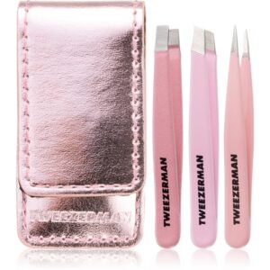 Tweezerman Micro Mini set pentru aranjarea sprâncenelor + carcasă-ro