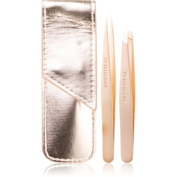 Tweezerman Professional Seturi pentru voiaj pentru sprâncene culoare Rose Gold-ro