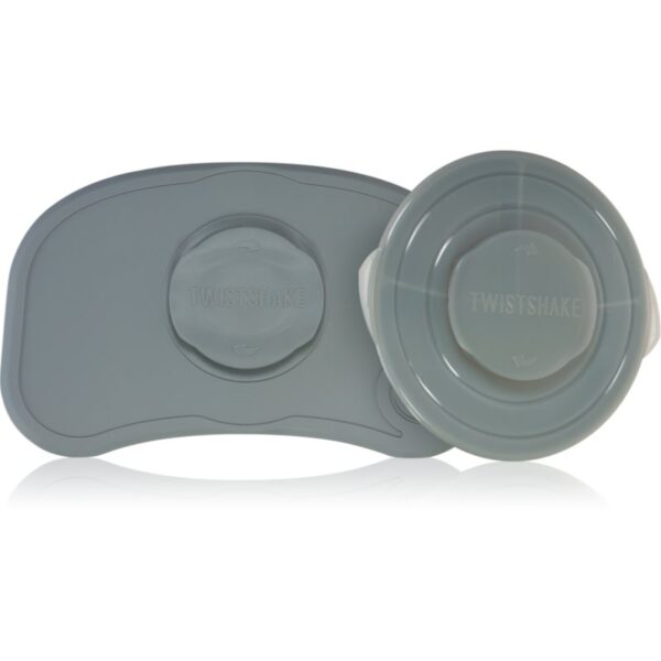 Twistshake Click-mat Mini suport cu farfurie Grey 1 buc-Țena