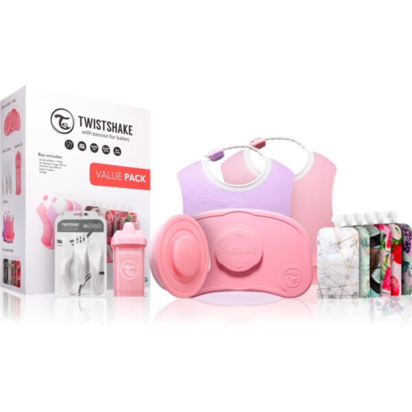 Twistshake Tableware Set for Girl serviciu de masă pentru copii pentru copii Pink-ro