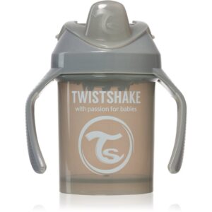 Twistshake Training Cup Grey cană pentru antrenament 4 m+ 230 ml-Țena